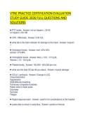 VTNE PRACTICE CERTIFICATION EVALUATION&NewLine;STUDY GUIDE 2026 FULL QUESTIONS AND&NewLine;SOLUTIONS