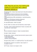 VTNE PRACTICE ACTUAL TEST PAPER 2026&NewLine;COMPLETE QUESTIONS AND CORRECT&NewLine;ANSWERS GRADED A&plus;