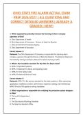 OHIO STATE FIRE ALARM ACTUAL EXAM PREP 2026&sol;2027 &vert; ALL QUESTIONS AND CORRECT DETAILED ANSWERS &vert; ALREADY A GRADED &vert; NEW&excl;&excl;