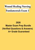 Wound Healing Nursing Fundamentals Exam 3 PDF &vert; Study Guide&comma; Practice Questions & Comprehensive Review 2026