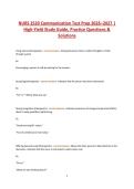 NURS 2520 Communication Test Prep 2026&ndash;2027 &vert; High-Yield Study Guide&comma; Practice Questions&comma; V&NewLine;erified Answers & Detailed Rationales
