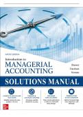 Solutions Manual for Introduction to Managerial Accounting 2024 Release &lpar;Brewer&comma; Garrison & Noreen&comma; 2024&rpar; &vert; All Chapters 1&ndash;14 Covered&NewLine;