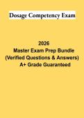Dosage Competency Exam PDF &vert; Nursing Dosage Calculations Study Guide&comma; Practice Questions & Review 2026