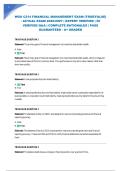 WGU C214 FINANCIAL MANAGEMENT EXAM &lpar;TRUE&sol;FALSE&rpar; - ACTUAL EXAM 2026&sol;2027 &vert; EXPERT VERIFIED &vert; 50 VERIFIED Q&A &vert; COMPLETE RATIONALES &vert; PASS GUARANTEED - A&plus; GRADED