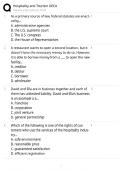 DECA Hospitality and Tourism &sol; Score 100&percnt; &sol; 2025 Study Guide &sol; Exam Prep