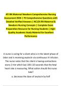 ATI RN Maternal Newborn Comprehensive Nursing Assessment 2023 &vert; 70 Comprehensive Questions with Detailed Verified Answers &vert; NCLEX-RN Maternal & Newborn Nursing Concepts &vert; Complete Exam Preparation Resource for Nursing Students &vert; High-Quality Academic Stud