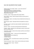 SLS 1501 ACCURATE STUDY GUIDE