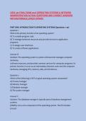 COSC 301 FINAL EXAM 2026 &vert;OPERATING SYSTEMS & NETWORK &NewLine;ADMINISTRATION ACTUAL QUESTIONS AND CORRECT ANSWERS &NewLine;WITH RATIONALE LATEST UPDATE