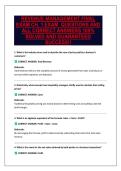 REVENUE MANAGEMENT FINAL PACKAGE DEAL  EXAM QUESTIONS AND ALL CORRECT ANSWERS 100&percnt; SOLVED AND GUARANTEED SUCCESS&excl;&excl;