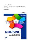 Test Bank for Nursing&colon; A Concept-Based Approach to Learning&comma; Volume 1&comma; 5th Edition &lpar;Pearson Education&comma; 2026&rpar; &vert; All Modules 1&ndash;21 Covered&NewLine;