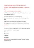 Marketing Management 6th Ed Iacobucci Test Bank&colon; Complete Q&A Study Guide 2026-2027&NewLine;&NewLine;