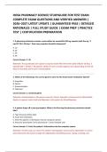 HOSA PHARMACY SCIENCE STUDYGUIDE FOR TEST EXAM &NewLine;COMPLETE EXAM QUESTIONS AND VERIFIED ANSWERS &vert; &NewLine;2026&ndash;2027 LATEST UPDATE &vert; GUARANTEED PASS &vert; DETAILED &NewLine;RATIONALES &vert; FULL STUDY GUIDE &vert; EXAM PREP &vert; PRACTICE &NewLine;TEST &vert; CERTIFICATION PREPARATION 