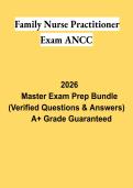 Family Nurse Practitioner Exam ANCC PDF &vert; Study Guide&comma; Practice Questions & Comprehensive Board Review 2026