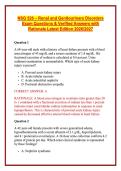 NSG 526 &ndash; Renal and Genitourinary Disorders Exam Questions & Verified Answers with Rationale Latest Edition 2026&sol;2027