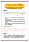 NSG 526 Exam 1 &ndash; Clinical Modalities in Advanced Psychiatric Mental Health Nursing Exam Questions & Verified Answers with Rationale Latest Edition 2026&sol;2027