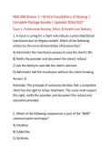 NSG 300 Nursing Exam Study Guide&colon; 30 Q&A with Rationales 2026&NewLine;&NewLine;