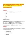 BTCS-110 Applied Mathematics Final Exam &vert; Complete &NewLine;Practice QUESTIONs&comma; Verified Answers & Detailed &NewLine;Solutions &lpar;2026&sol;2027&rpar; 