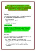 WGU D440 Health and Wellness Through Nutritional Science - Digestion and Metabolism OA Exam Questions and Verified Answers with Rationale Latest Edition 2026&sol;2027 