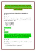 WGU D440 Health and Wellness Through Nutritional Science - Hydration and Electrolyte Balance OA Exam Questions and Verified Answers with Rationale Latest Edition 2026&sol;2027 