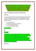 WGU D440 Health and Wellness Through Nutritional Science -Nutrition OA Exam Questions and Verified Answers with Rationale Latest Edition 2026&sol;2027 