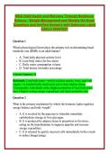 WGU D440 Health and Wellness Through Nutritional Science Exam Bundle