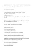 D265 CRITICAL THINKING REASON AND EVIDENCE&vert; QUESTIONS AND VERIFIED ANSWERS 100 &percnt; ACCURATE &vert; 2026 UPDATE