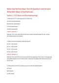 Relias Dysrhythmia Basic Test &vert; 35 Practice Q&A for Nurses 2026-2027&NewLine;&NewLine;