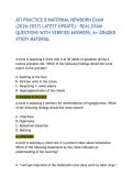 ATI PRACTICE B MATERNAL NEWBORN EXAM &lpar;2026&ndash;2027&rpar; LATEST UPDATE&rpar; &ndash; REAL EXAM QUESTIONS WITH VERIFIED ANSWERS&comma; A&plus; GRADED STUDY MATERIAL