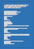 MMSC 490 FINAL EXAM 2026 UPDATE QUESTIONS&NewLine;AN CORRECT VERIFIED ANSWERS ALREADY&NewLine;GRADED A&plus; &lpar;BRAND NEW VISION&rpar;&NewLine;