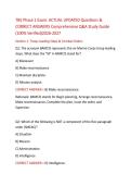 TBS Phase 1 Exam &vert; Marine Corps Officer Practice Q&A Study Guide 2026-2027&NewLine;&NewLine;