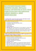N212 PATHOPHYSIOLOGY EXAM 1 &lpar;EASTWICK COLLEGE&rpar;&colon; 300 Practice Questions with Rationales for Exam 1&vert;&vert;Full-Length Practice Exam with Explanations ALREADY GRADED A&plus; &lbrack;MOST RECENT&rsqb;2025&sol;2026