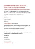 Medical-Surgical Nursing Test Bank &vert; 55 Q&A Study Guide 2026-2027&NewLine;&NewLine;