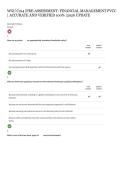 WGU C214 &vert;PRE-ASSESSMENT&colon; FINANCIAL MANAGEMENT PVCC &vert; ACCURATE AND VERIFIED 100&percnt; &vert;2026 UPDATE 