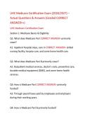 UHC Medicare Certification Exam &vert; Practice Q&A Study Guide 2026-2027&NewLine;&NewLine;
