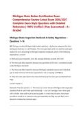 Michigan State Brakes Certification Exam Comprehensive Review Actual Exam 2026&sol;2027 Complete Exam-Style Questions with Detailed Rationales &vert; 100&percnt; Verified &vert; Pass Guaranteed &ndash; A&plus; Graded