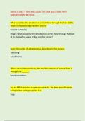AMS 116 UNIT 4 CERTIFIED QUALITY EXAM QUESTIONS WITH &NewLine;ANSWERS 100&percnt; RATED A&plus;