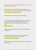 AVN 2035 MED SURG 3 MIDTERM EXAM QUESTIONS WITH CORRECT &NewLine;ANSWERS ASSURED SUCCESS
