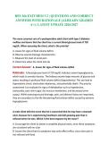 BSN 366 EXIT HESI V2 &vert; QUESTIONS AND CORRECT ANSWERS WITH RATIONALE &lpar;ALREADY GRADED A&plus;&rpar; &vert; LATEST UPDATE 2026&sol;2027 