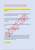 KENTUCKY HEALTH INSURANCE CERTIFIED QUALITY EXAM &NewLine;QUESTIONS WITH VERIFIED CORRECT SOLUTIONS 2026&sol;27
