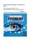 Test Bank - Discovering Psychology&colon; The Science of Mind&comma; 4th Edition &lpar;Cacioppo&comma; 2022&rpar;&comma; Chapter 1-16 Fully Covered 2026&sol;2027