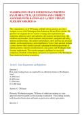 WASHINGTON STATE ESTHETICIAN WRITTEN &NewLine;EXAM 300 ACTUAL QUESTIONS AND CORRECT &NewLine;ANSWERS WITH RATIONALE LATEST UPDATE &NewLine;ALREADY GRADED A&plus;