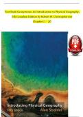 Test Bank for Geosystems&colon; An Introduction to Physical Geography&comma; Fourth Canadian Edition &lpar;4th Edition&rpar; by Robert W&period; Christopherson &vert; Complete Study Guide with Verified Questions & Answers&comma; Practice Tests&comma; and Comprehensive Exam Preparation
