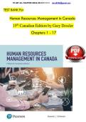 TEST BANK HUMAN RESOURCES MANAGEMENT IN CANADA DESSLER G&period;&comma; COLE N 15th Canadian Edition by Gary Dessler&period;pdf&NewLine;&NewLine;