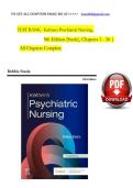 Test Bank for Keltner's Psychiatric Nursing &lpar;9th Edition&rpar; by Steele &vert; Complete Study Guide with Verified Questions & Answers&comma; Practice Tests&comma; NCLEX-Style Questions&comma; and Comprehensive Exam Preparation