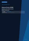 Abdomen Review ARDMS Exam Actual Exam 2026&sol;2027 &ndash; 100&percnt; Verified &vert; Detailed Rationales &ndash; Pass Guaranteed &ndash; A&plus; Graded 