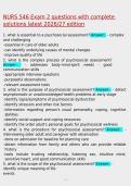 NURS 546 Exam 2 questions with complete solutions latest 2026&sol;27 edition