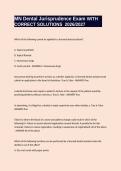 MN Dental Jurisprudence Exam WITH CORRECT SOLUTION