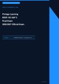 BIOD 152 Final Exam Anatomy and Physiology 2 Actual Exam 2026&sol;2027 &ndash; 100&percnt; Verified &vert; Detailed Rationales &ndash; Pass Guaranteed &ndash; A&plus; Graded