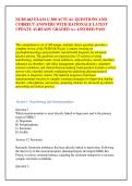NURS 663 EXAM 1&sol; 300 ACTUAL QUESTIONS AND &NewLine;CORRECT ANSWERS WITH RATIONALE LATEST &NewLine;UPDATE ALREADY GRADED A&plus; ASSURED PASS
