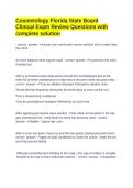 Florida Cosmetology State Board Clinical Exam Questions and Answers 2027 &vert; Study Guide&NewLine;